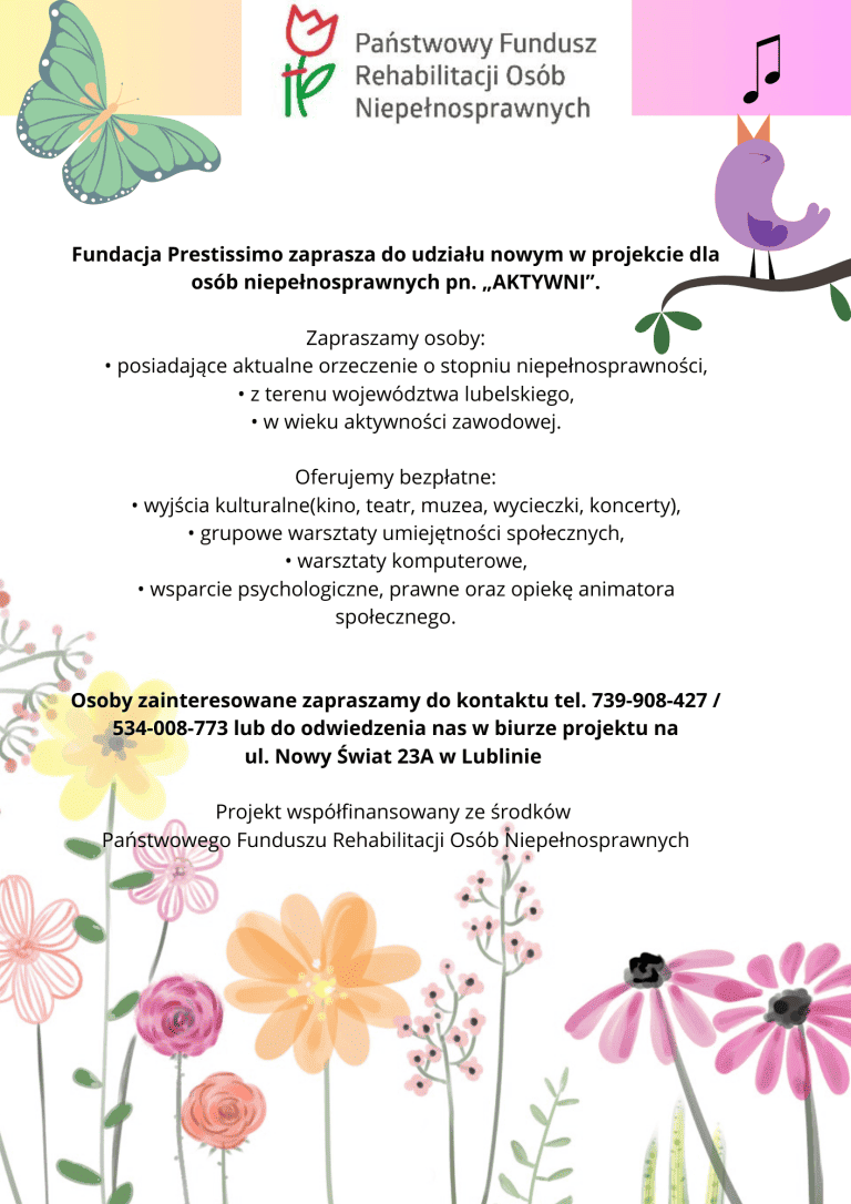 Read more about the article Nowy projekt „AKTYWNI”