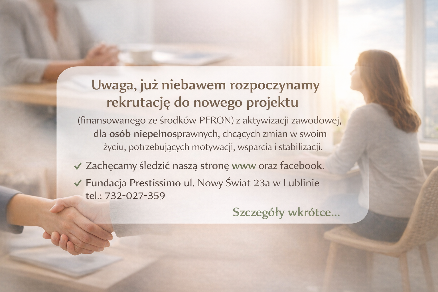 Read more about the article Już wkrótce…