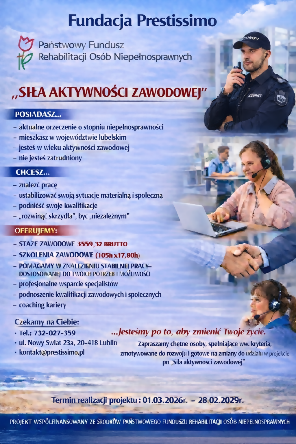 Read more about the article „Siła aktywności zawodowej” – Nowy projekt czas START!